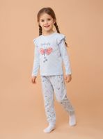 Pijama Estampado Mariposa con Polera Vuelos