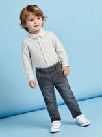 Jeans con Pretina en Contraste