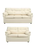 Juego de Living Ecocuero Ámerica 3C + Sofá 2C