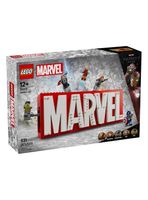 Lego Logo Marvel y Minifiguras
