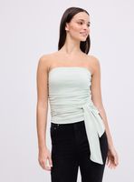 Polera Strapless Cinta en Cintura