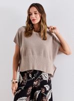 Polera Tejida Manga Corta Color