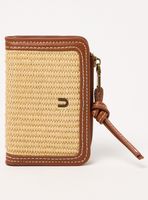 Billetera Bicolor Papel Raffia