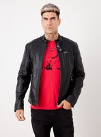 Chaqueta Cuello Mao Cortes en Hombros