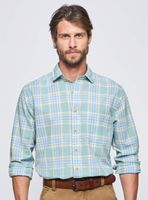 Camisa Cuadros Botón Regular Fit