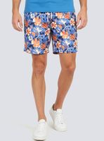 Traje de Baño Estilo Short Print Flor Hibiscus