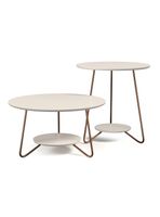 Mesa de Centro Redonda Liz + Mesa Lateral