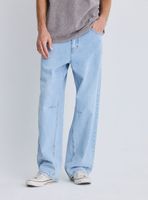 Jeans Algodón Baggy Tiro Medio