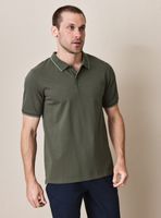 Polera Pique Manga Corta Detalle Cuello