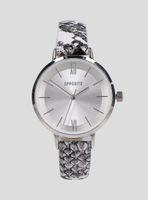 Reloj Análogo con Correa Animal Print Silver Mujer