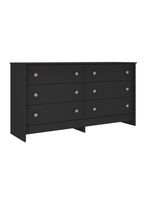 Cómoda Duplex 6 Cajones Negro