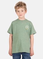 Polera Estampado Espalda Tiburón Military