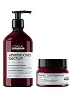 Set Profesional Cuidado del Color Profundo Shampoo 500ml + Máscara 250ml Vitamino Color Spectrum