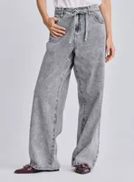 Pantalón Wide Leg Cinturón Amarra