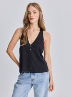 Blusa Halter Botones