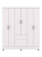 Clóset Ideal Blanco 6 Puertas 2 Cajones