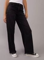 Jeans Ae Strigid Wide Leg Holgado Cintura Super Alta