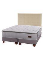 Cama Europea Heritage King 180x200 cm + Respaldo Crudo