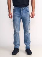 Jeans Cargo Tiro Alto Light-Med
