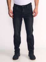 Jeans Straight Tiro Alto  Emboss