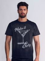 Polera Acid Wash Make It Dirty Manga Corta
