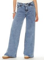 Jeans Wide Leg Tiro Alto Pretina J331