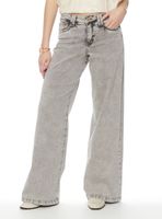 Jeans Wide Leg Tiro Alto Pretina J30