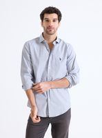 Camisa Manga Larga Work Líneas Custom Fit