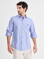 Camisa Manga Larga Fil A Fil Lisa Custom Fit