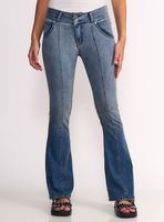 Jeans New Polly Tiro Bajo Degradé