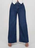 Jeans Wide Leg con Tiro Alto