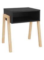 Velador Pinetti 50.6x46x36.9 cm Wengue y Crudo