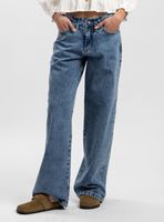 Jeans Wide Leg Tiro Medio Javiera Celeste