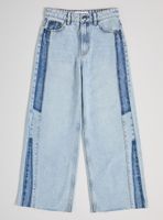 Jeans Bicolor Wide Leg Niña