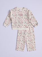 Conjunto Estampado Floral con Vuelitos en Hombros