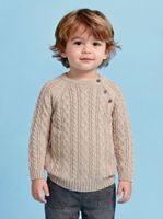 Sweater con Parches Suede en Codos