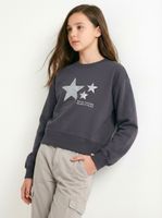 Polerón Crew Básico con Folia Metalizada