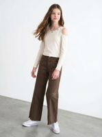 Jeans Wide Leg con Tachas Estrellas