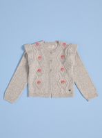 Chaleco con Flores Bordadas Lana