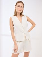 Blusa Tipo Vest Abotoada