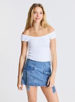 Polera Bardot de Punto