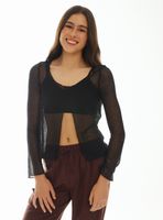 Chaleco Calado Manga Larga