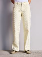 Jeans Straight Full Tachas Delantero