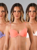 Pack 3 Sostén Balconet Push Up Microsld