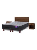Cama Europea Therapedic Plus 2 Plazas BD + Set Asturias