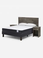 Cama Europea Wave Base Normal 1 Plaza 0.90x1.90 cm Tabor Caramelo