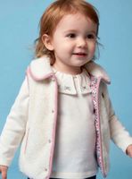 Chaqueta sin Mangas Piping a Contra Tono