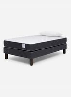 Cama Europea Wave Base Normal 1 Plaza 0.90x1.90 cm + Almohadas