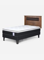 Cama Europea Style 6 1.5 Plazas + Respaldo