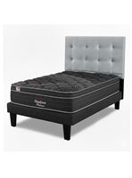 Cama Europea Platinum 1.5 Plazas + Respaldo